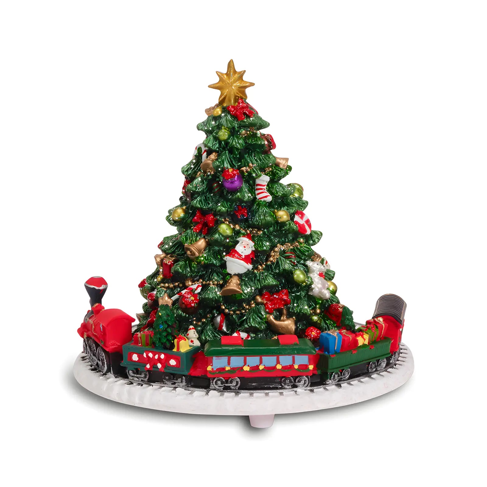 Albero Carillon con Trenino e Movimento - CM. 16x16,5H - Prestige