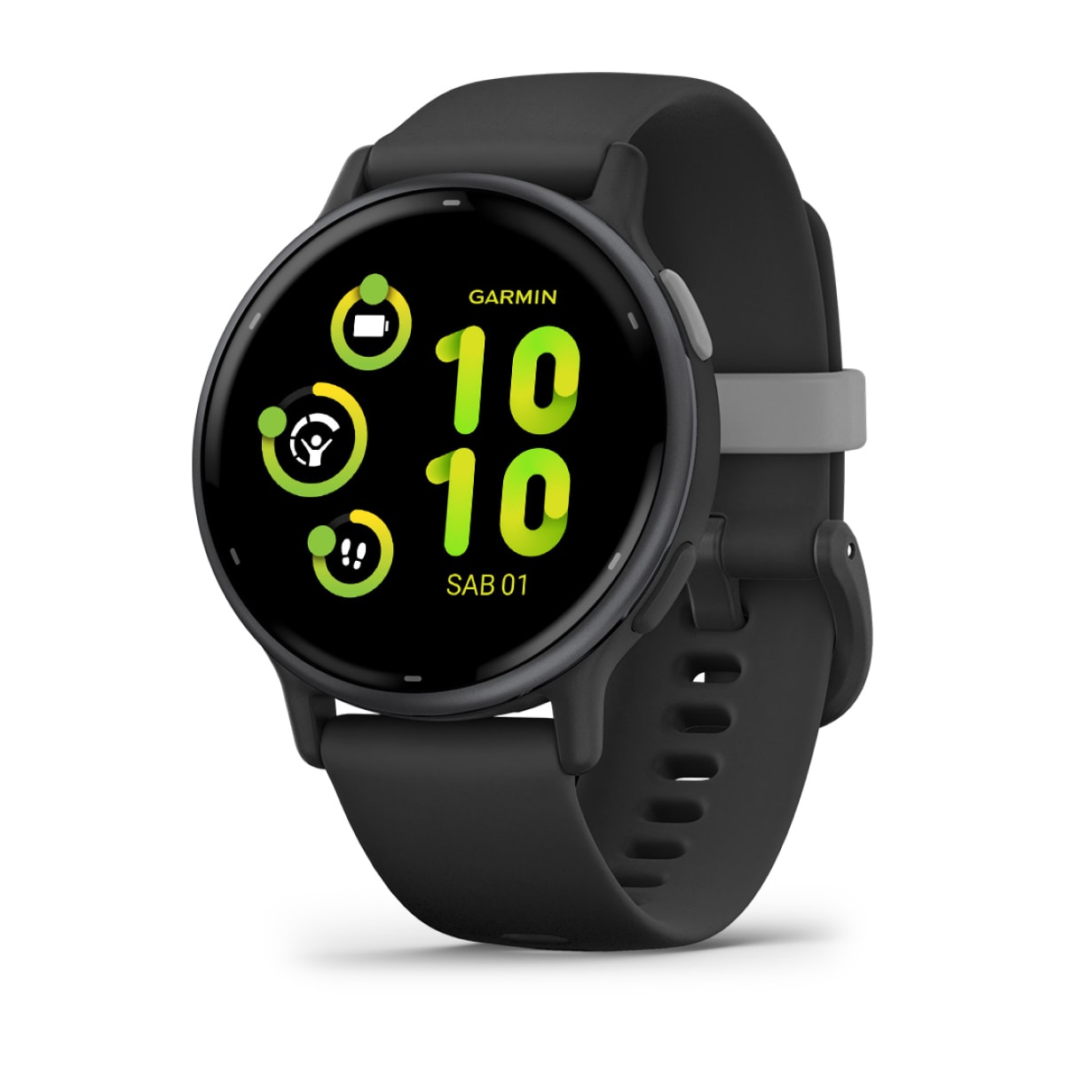 Garmin vívoactive® 5 - Black & Slate con cinturino in silicone - 010-02862-10 - 01